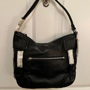 Cole Hann BNWT black leather maya hobo bag